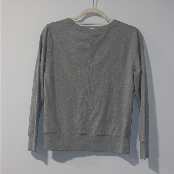 Grey V-neck Sweater - Picture 2 of 2